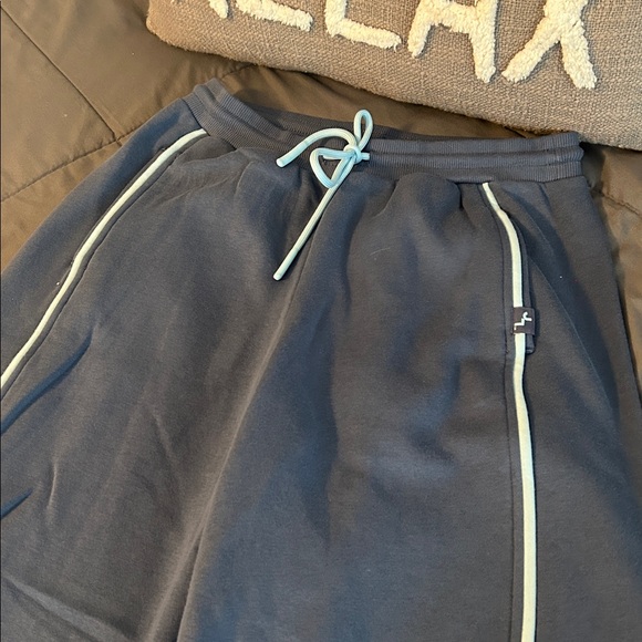 Women's Navy Dusk Blue Jogger Pants Barrel JoyLab XS NEW Fleece Sweatpant Lounge - Picture 7 of 8